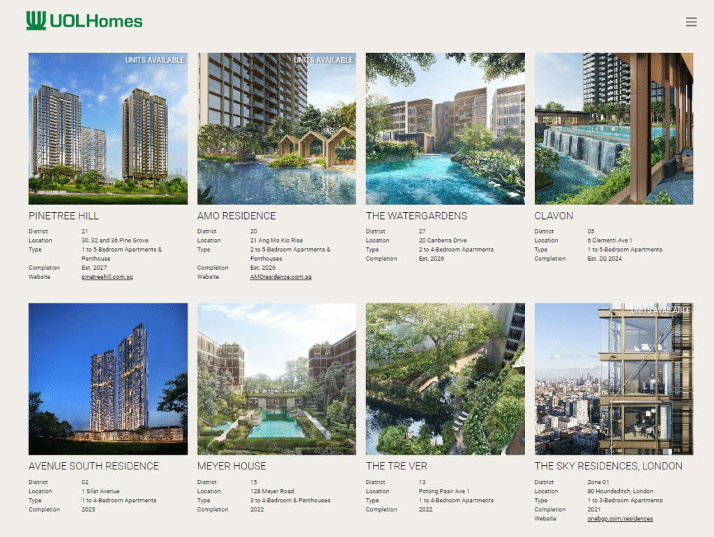 UOL_Developer_Residential_Projects_Singapore